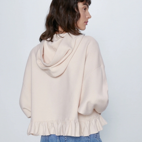 Zara Ruffled knitwear sweatshirt - Picture 2 of 3